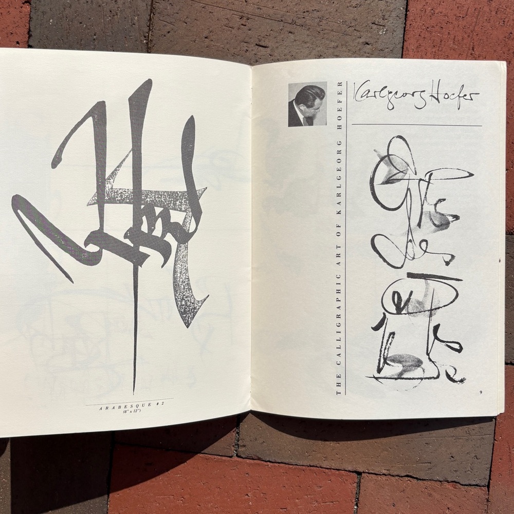 1981 Calligraphy Review Lettering Art Font Graphics Hoefer Script Type Typophile - Picture 5 of 10